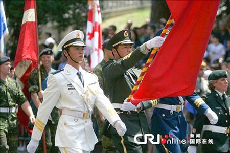 中國儀仗隊(duì)參加俄羅斯閱兵，展現(xiàn)軍威與友誼的壯麗畫卷，中俄友誼見證，中國儀仗隊(duì)參加俄羅斯閱兵，壯麗畫卷展現(xiàn)軍威與深情友誼